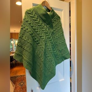 Green Poncho Sweater